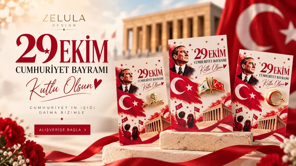 Zelula — 29 Ekim Cumhuriyet Bayramı; rozet broş koleksiyonu